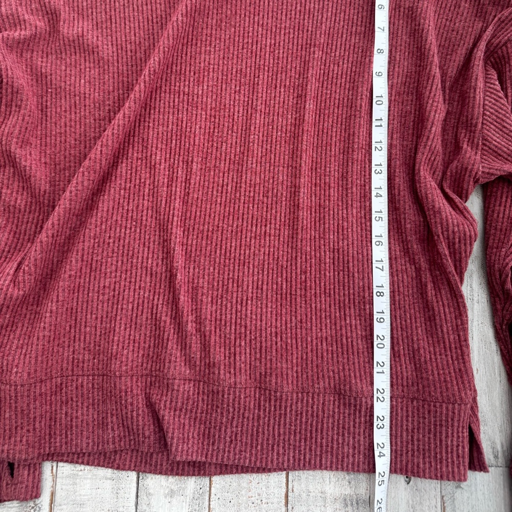 Freely Rust Colored Ribbed Hoodie - Picture 4 of 7